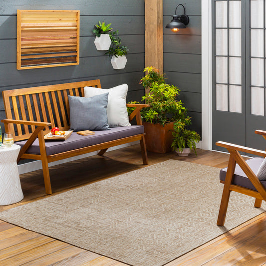 Eagean Global Tan Tribal Rug