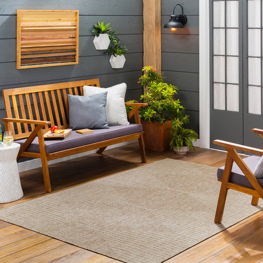 Eagean Global Tan Geometric Rug