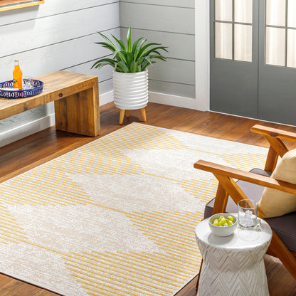 Eagean Global Yellow Modern Rug