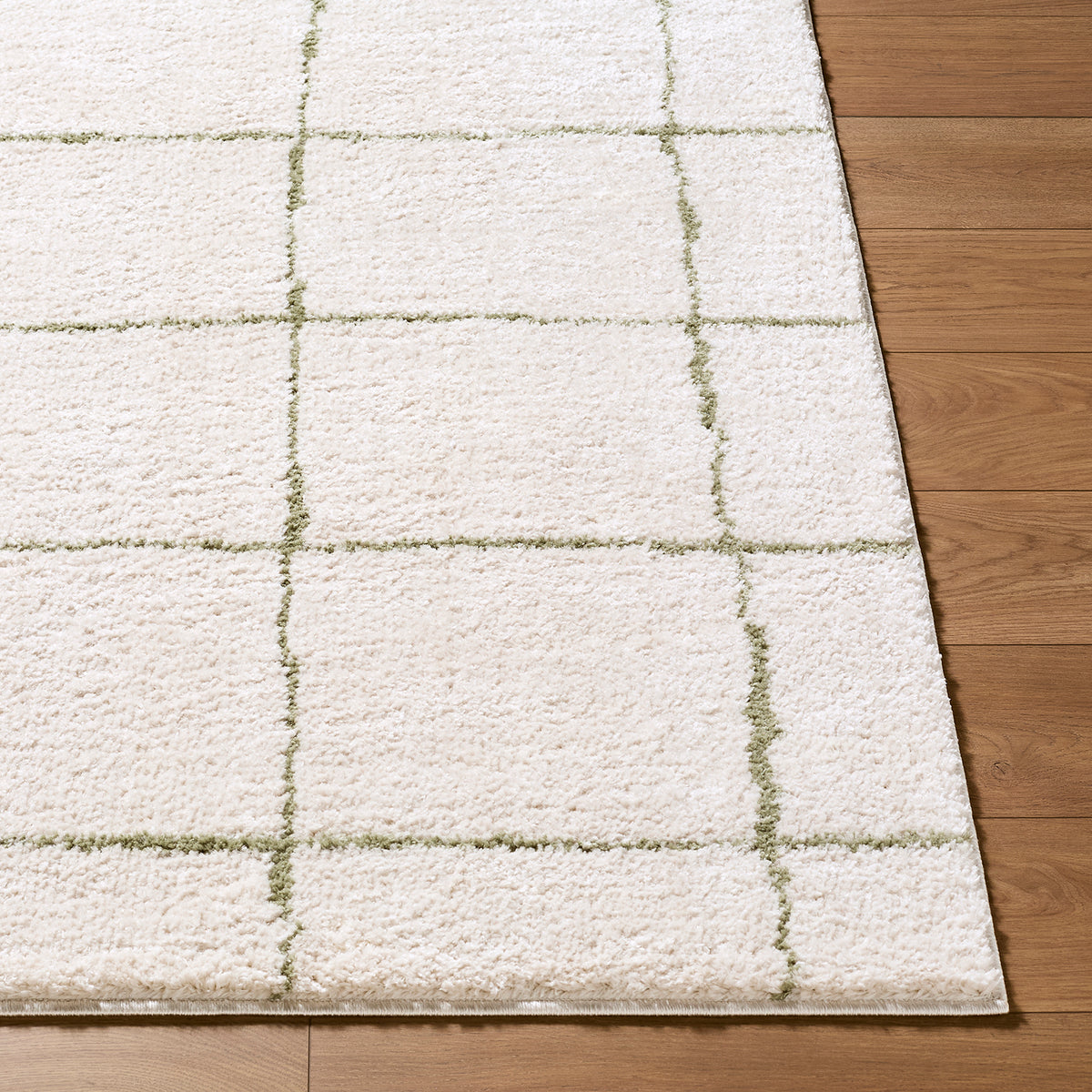 Tivoli Cream Washable Shaggy Rug