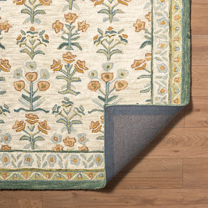 Fairfax Global Olive Traditional Wool Rug