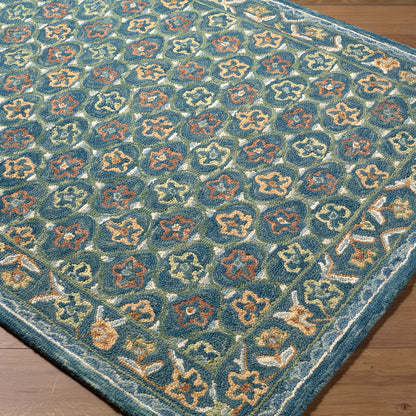 Fairfax Global Blue Traditional Wool Rug