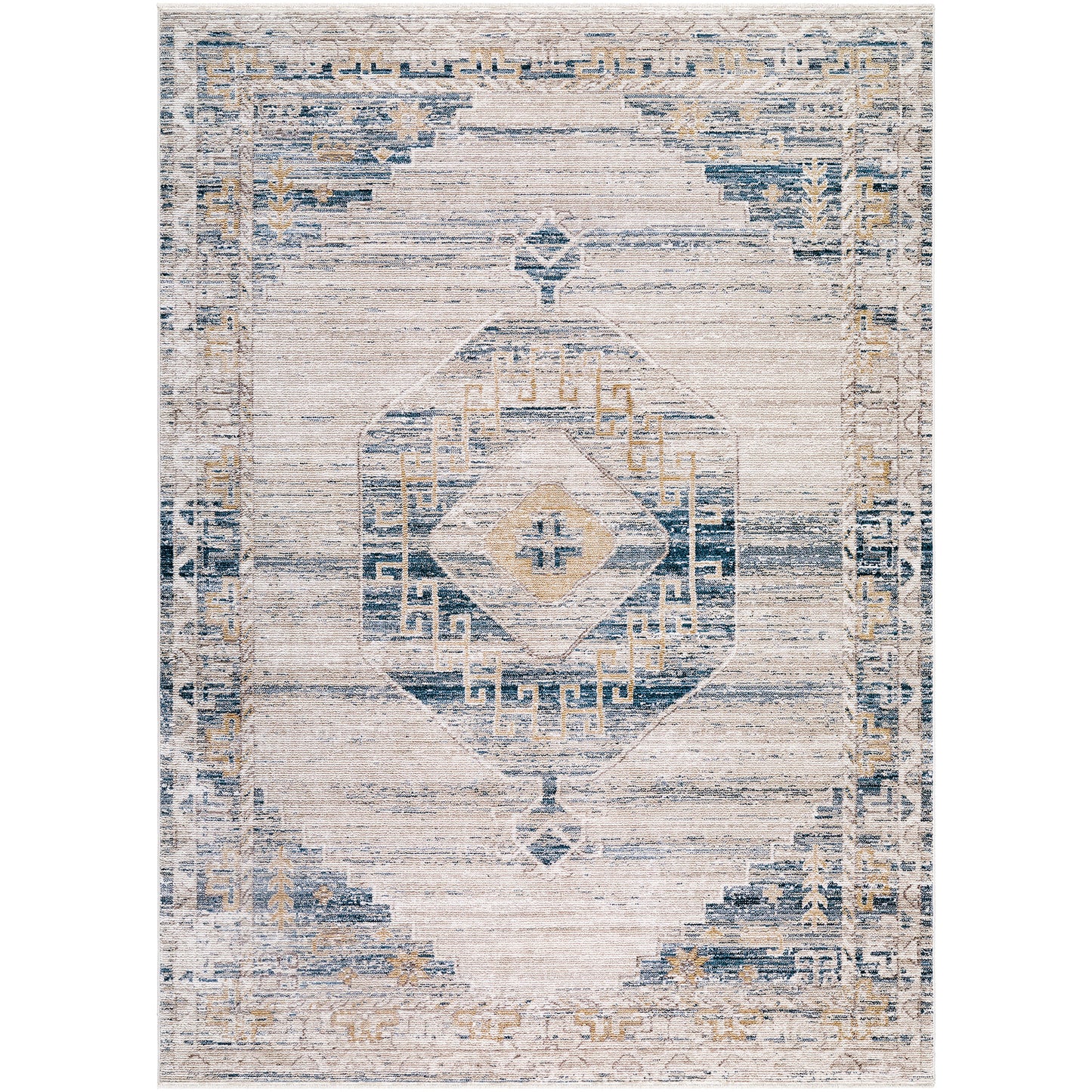 Fifth Avenue Vintage Blue and Grey Rug