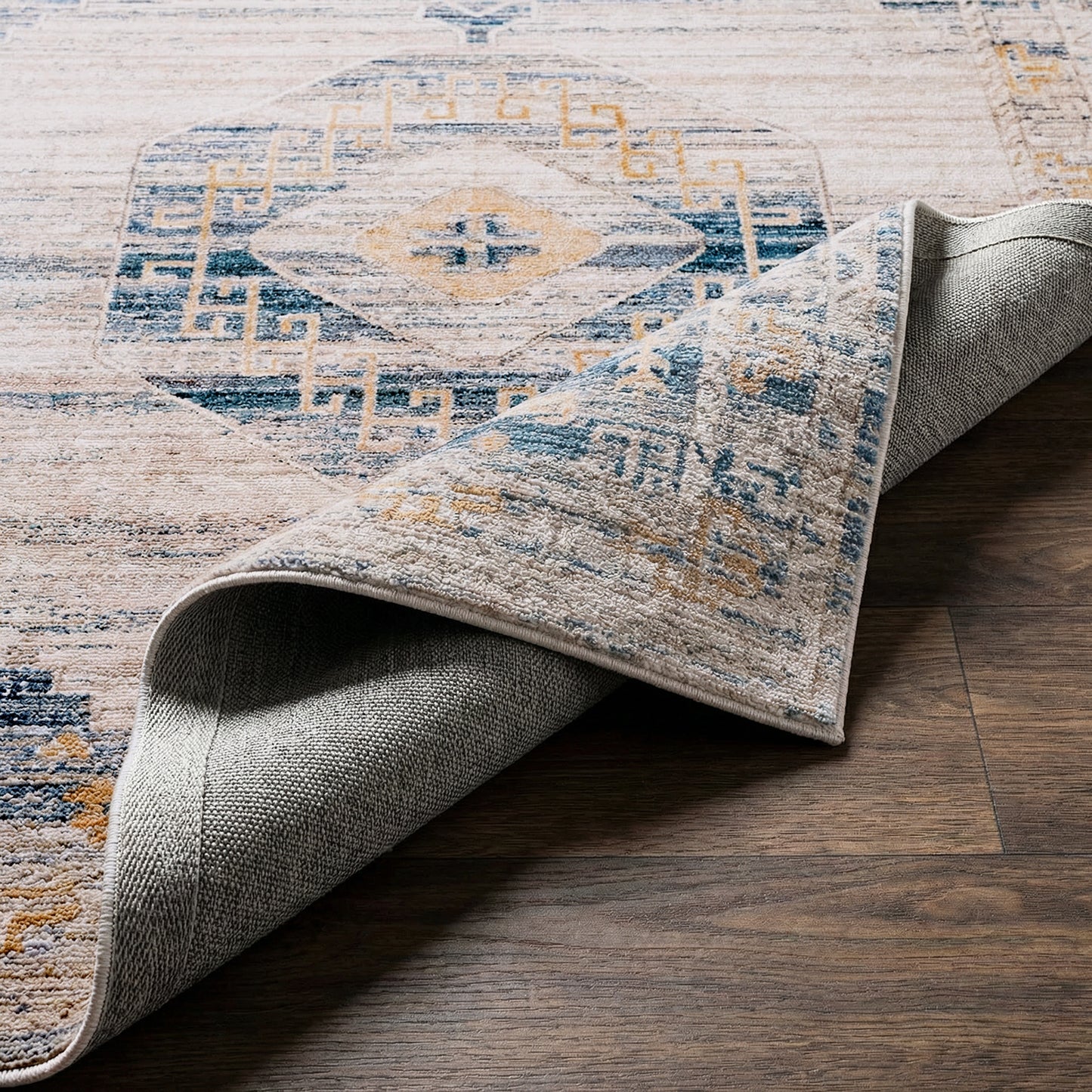 Fifth Avenue Vintage Blue and Grey Rug