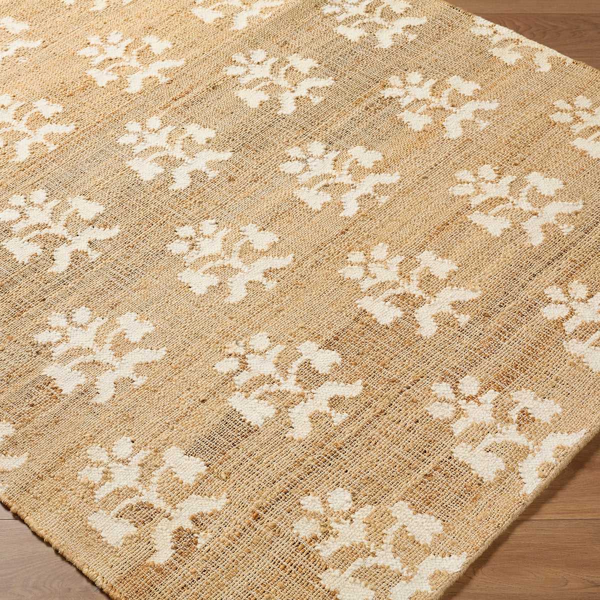 Fiorina Global Sandstone and Cream Jute Rug