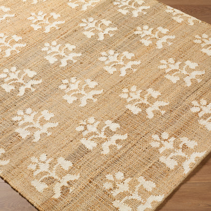 Fiorina Global Sandstone and Cream Jute Rug
