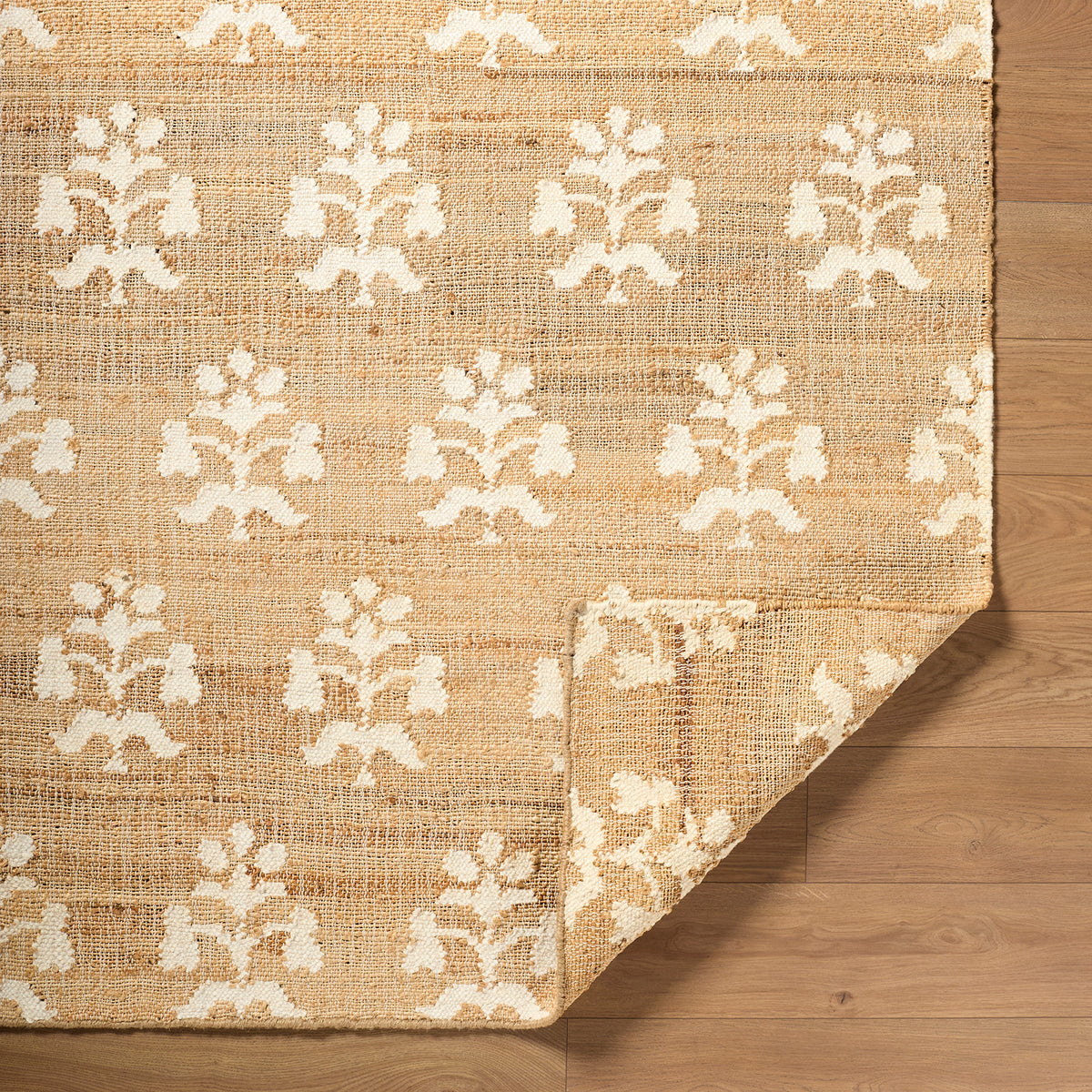Fiorina Global Sandstone and Cream Jute Rug