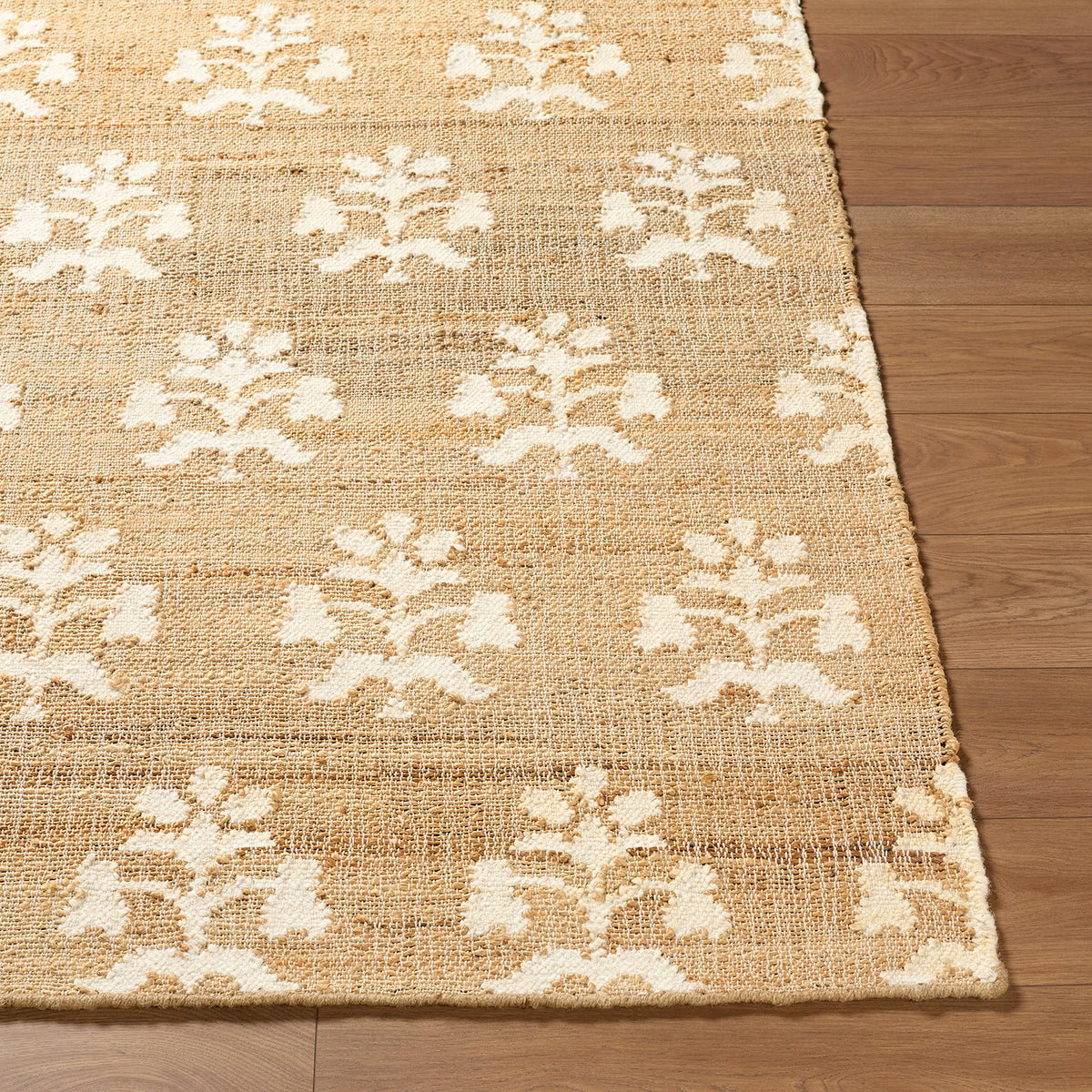 Fiorina Global Sandstone and Cream Jute Rug