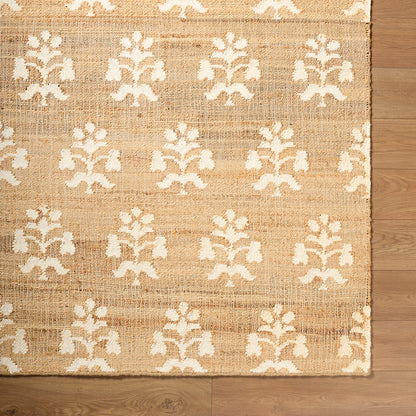 Fiorina Global Sandstone and Cream Jute Rug