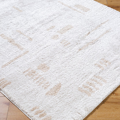Fossay Cream Washable Tribal Shaggy Rug