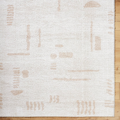 Fossay Cream Washable Tribal Shaggy Rug
