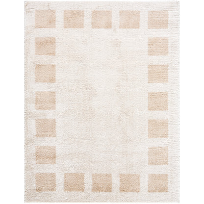 Fossay Cream Washable Modern Shaggy Rug