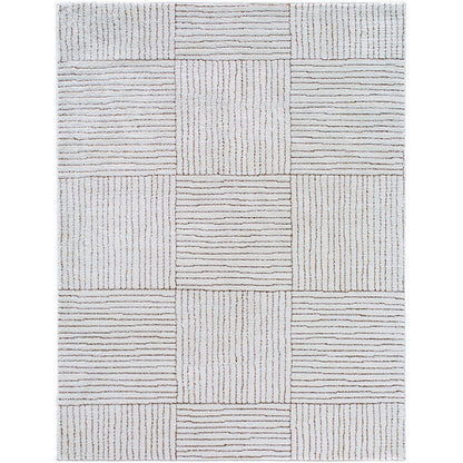 Architect II by Galey Alix Cream Modern Graphic High Pile Rug