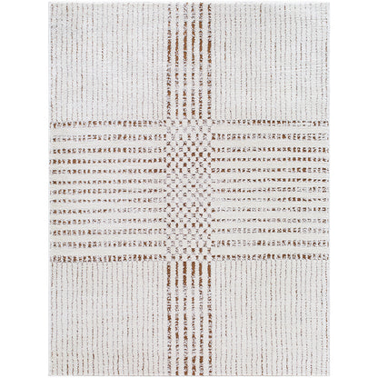 Architect IV by Galey Alix Cream Modern Graphic High Pile Rug