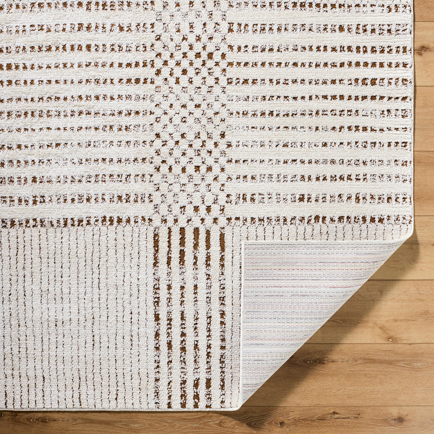 Architect IV by Galey Alix Cream Modern Graphic High Pile Rug