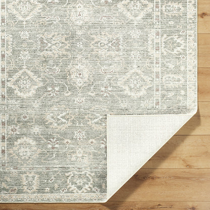Collins Avenue by Galey Alix Green Vintage Boho Rug