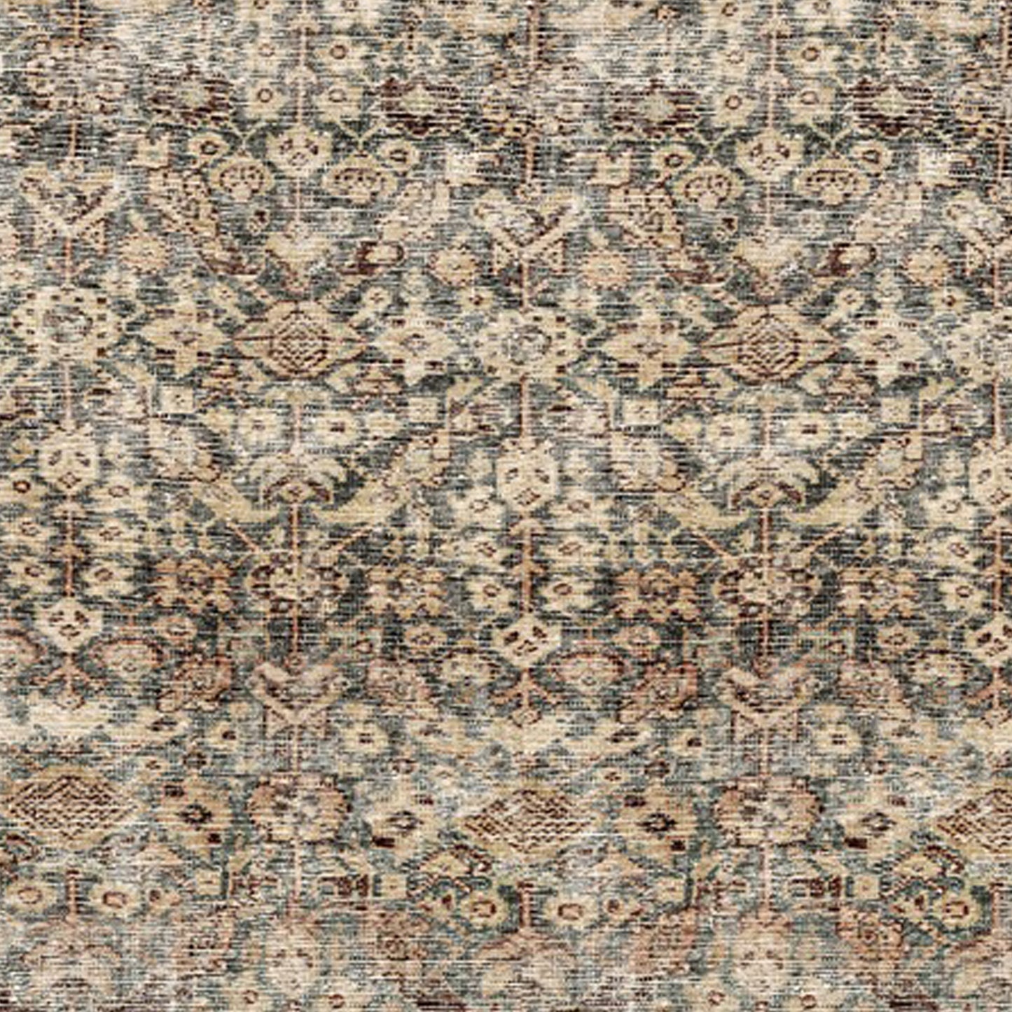 Collins Avenue by Galey Alix Green Vintage Boho Rug