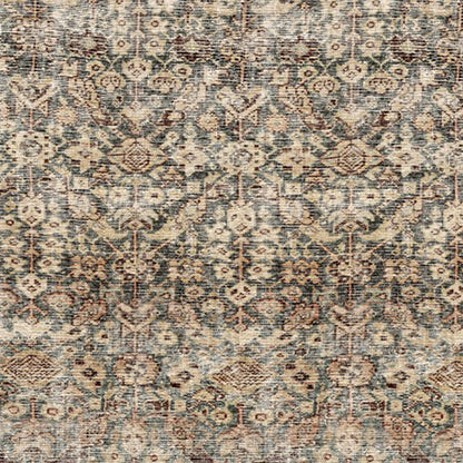 Collins Avenue by Galey Alix Green Vintage Boho Rug