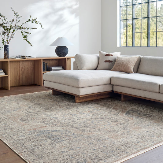 Maria Elena by Galey Alix Beige Vintage Boho Rug