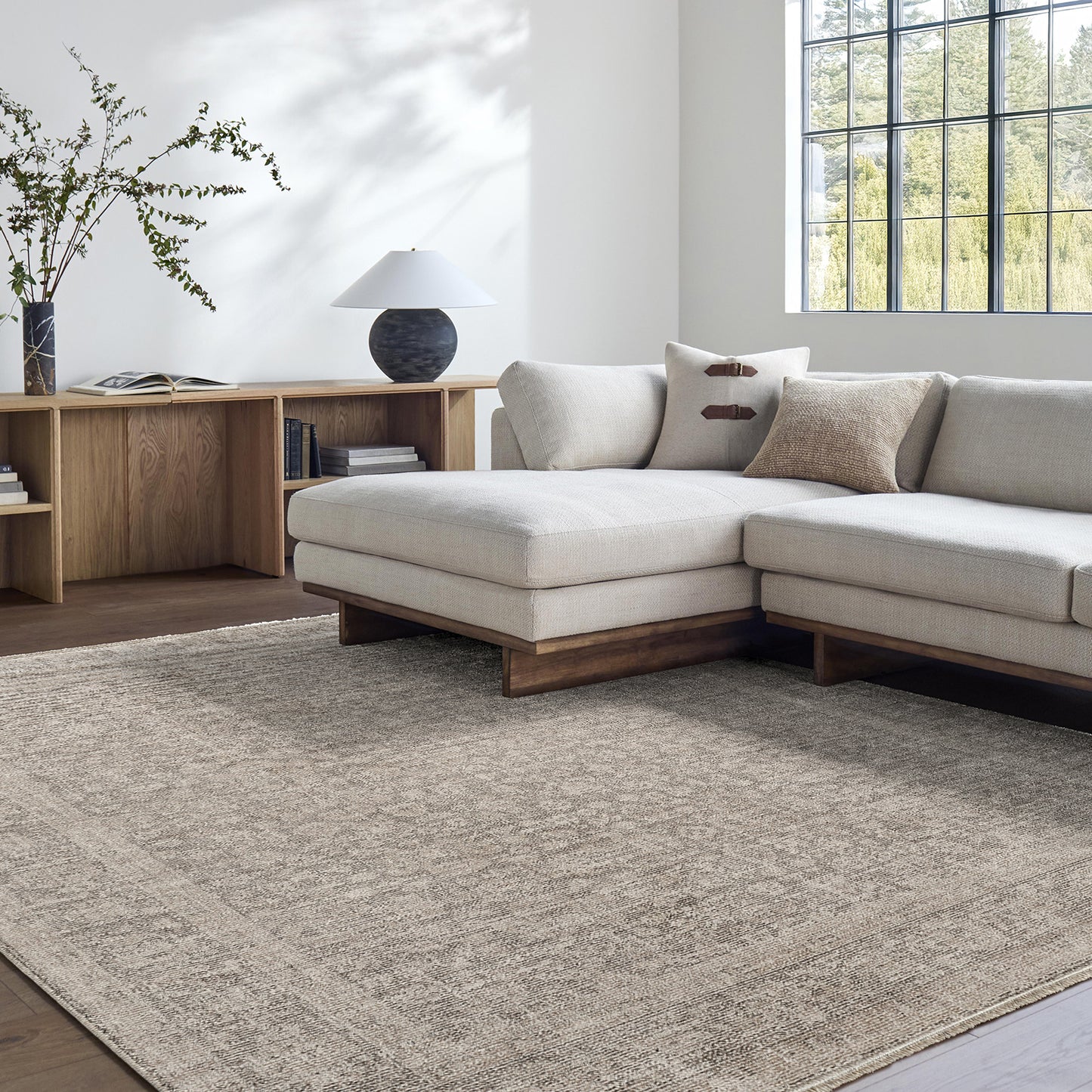 Maria Elena by Galey Alix Ivory Vintage Boho Rug