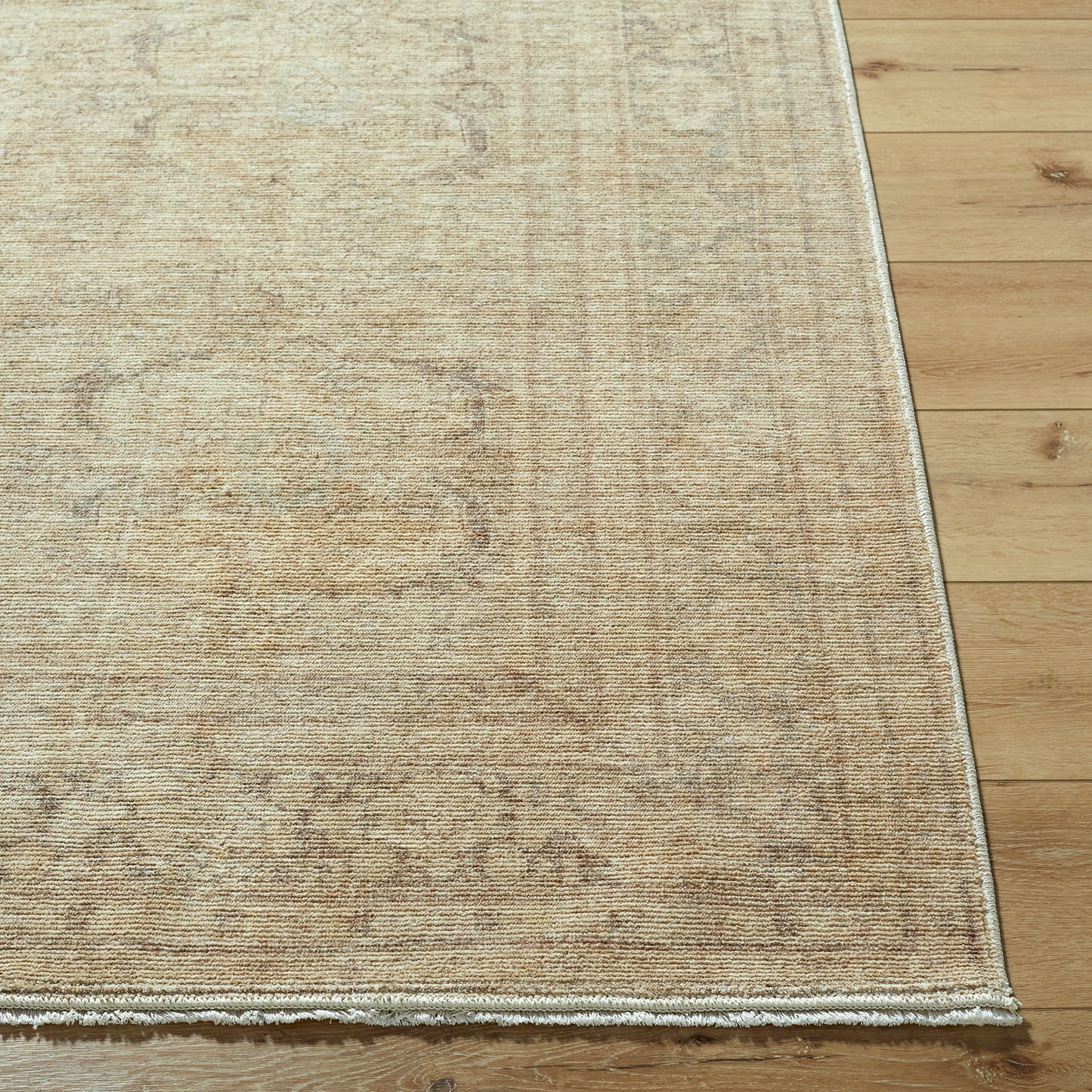 Fetscher by Galey Alix Tan Vintage Boho Fringe Rug