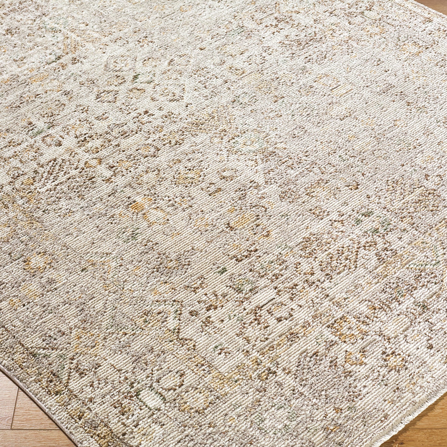 Myrtle Avenue I by Galey Alix Taupe Vintage Boho Rug