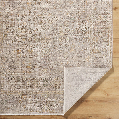 Myrtle Avenue I by Galey Alix Taupe Vintage Boho Rug