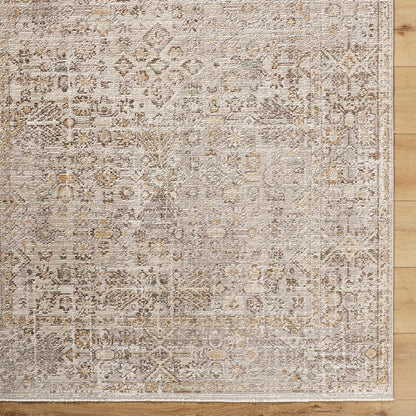 Myrtle Avenue I by Galey Alix Taupe Vintage Boho Rug