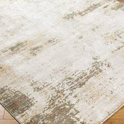 Myrtle Avenue III by Galey Alix Modern Brown Marble Rug