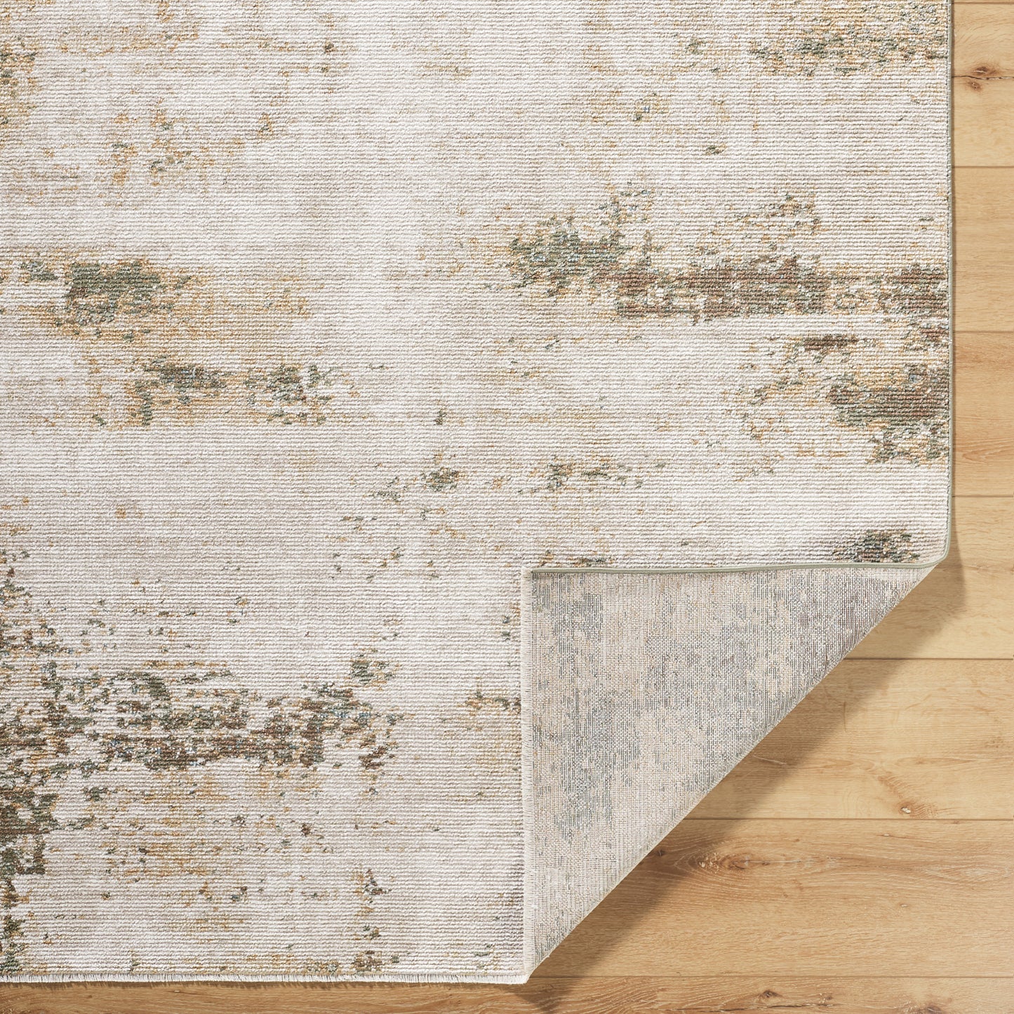Myrtle Avenue III by Galey Alix Modern Brown Marble Rug