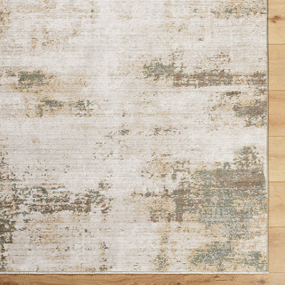 Myrtle Avenue III by Galey Alix Modern Brown Marble Rug