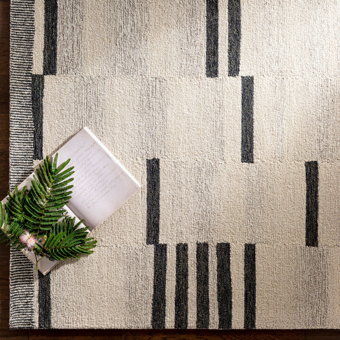 Granada Beige Modern Hand Tufted Wool Rug