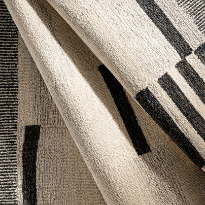 Granada Beige Modern Hand Tufted Wool Rug