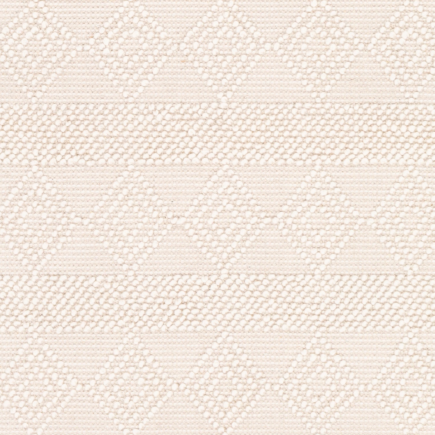 Hygge Cottage White Geometric Wool Mix Hand Woven Rug
