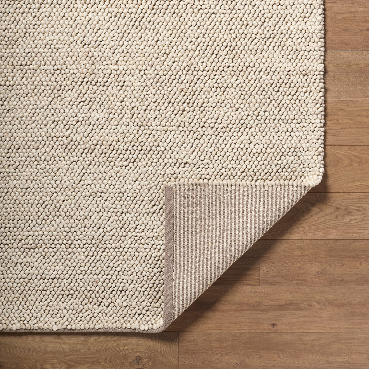 Hazar Global Beige Modern Wool Rug