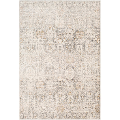 Indigo Beige Vintage Traditional Boho Rug