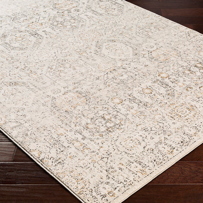 Indigo Beige Vintage Traditional Boho Rug