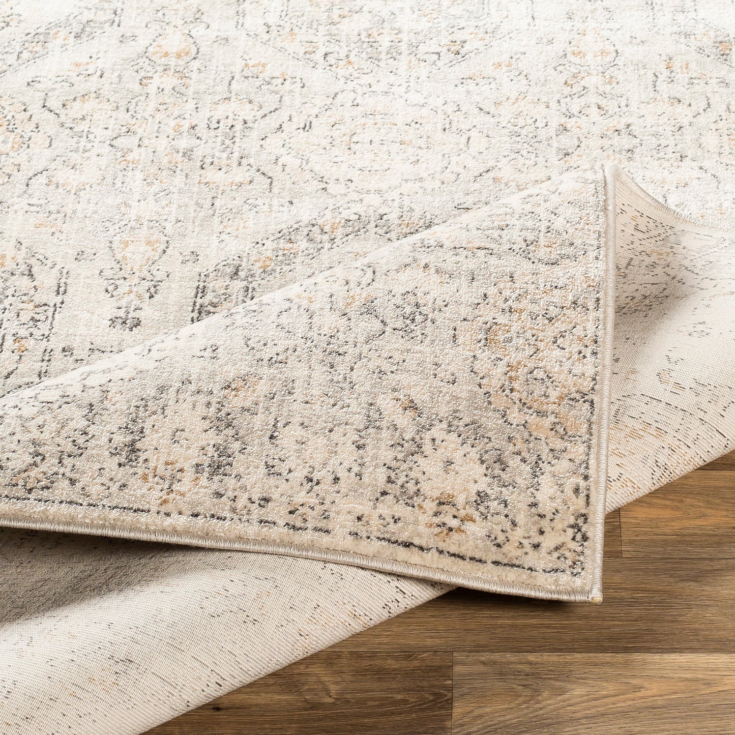 Indigo Beige Vintage Traditional Boho Rug