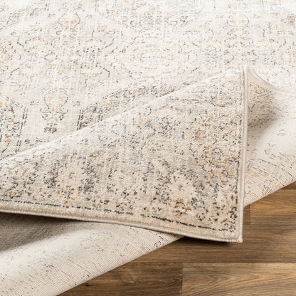 Indigo Beige Vintage Traditional Boho Rug
