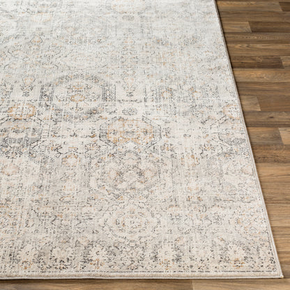 Indigo Beige Vintage Traditional Boho Rug