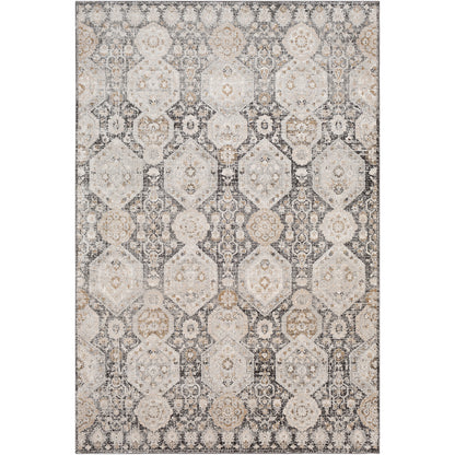 Indigo Charcoal Vintage Traditional Boho Rug