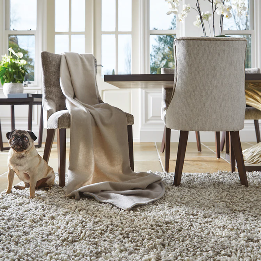 Rug Guru Imperial Light Mix Beige Soft Pile Wool Rug