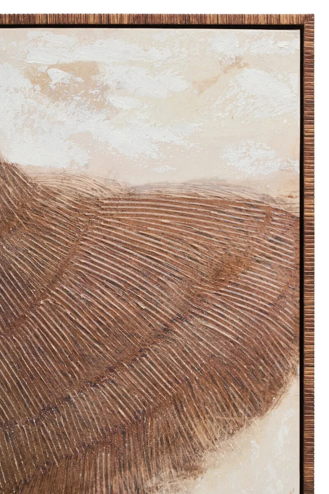 Astratto Textured Wall Art with Lady in the Straw Hat