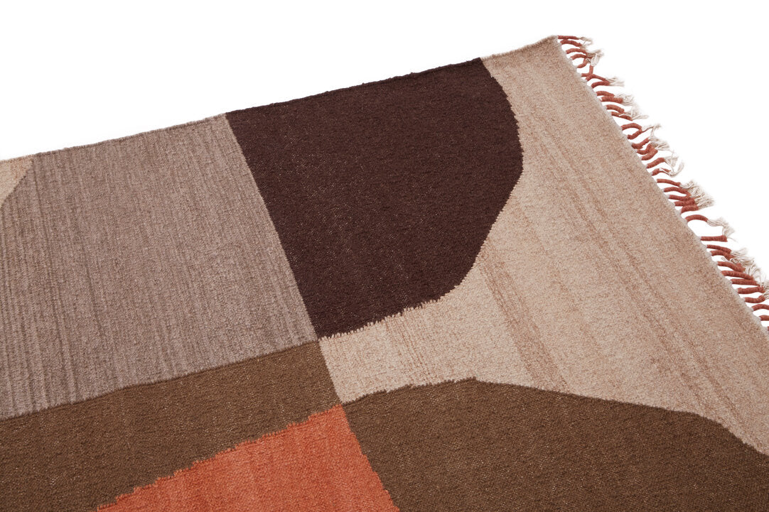 Large Geometric Multi-Coloured Rug 230cm x 160cm