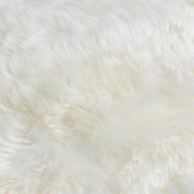 Natural White 6 Pelt Sheepskin Rug