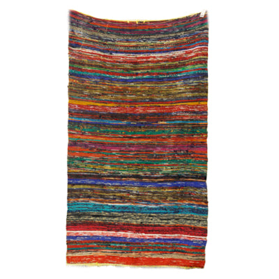 Indian Rag Rug - Yellow - 153cm x 90cm