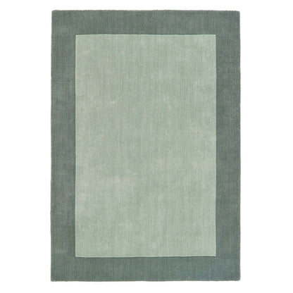 Origins Borders Sage Green Luxury Wool Rug