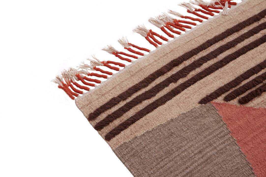 Large Geometric Multi-Coloured Rug 230cm x 160cm