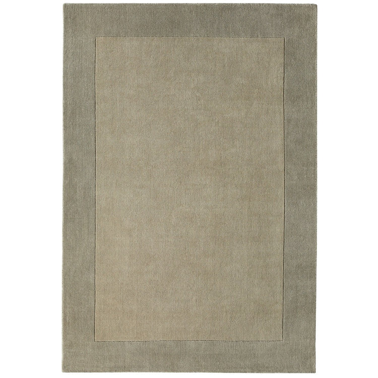 Origins Borders Taupe Luxury Wool Rug
