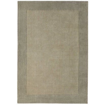 Origins Borders Taupe Luxury Wool Rug